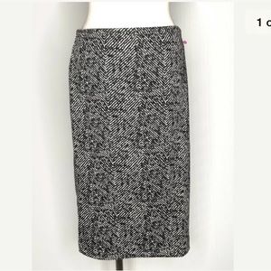 Covington Black & White pencil skirt